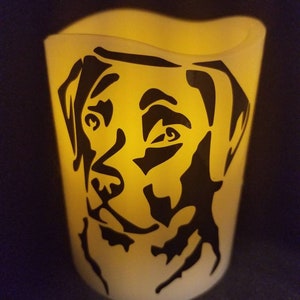 Labrador Retriever Flameless Candle