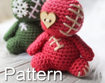 Boneca voodoo de bebê padrão de crochê, boneca voodoo de crochê, boneca voodoo amigurumi, boneca voodoo de crochê, padrão amigurumi, padrão de crochê
