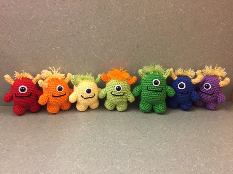 Little Monster Crochet Pattern, Amigurumi Monster, Amigurumi Pattern, Crochet Monster, Crochet Pattern, Craft, Amigurumi, Monster Plush image 2