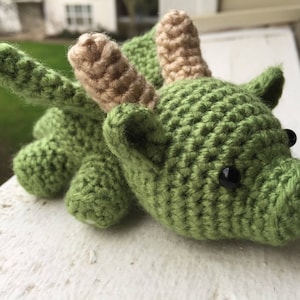 Baby Dragon Crochet Pattern, Game of Thrones Crochet, Amigurumi Dragon, Crochet Dragon, Dragon Plush, Amigurumi Pattern, Baby Dragon image 5