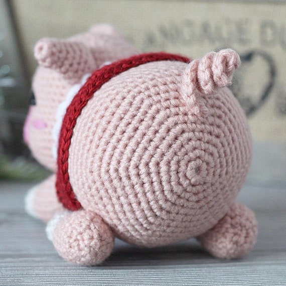 Ninja Pig Crochet Pattern, Amigurumi Pig, Amigurumi Pattern