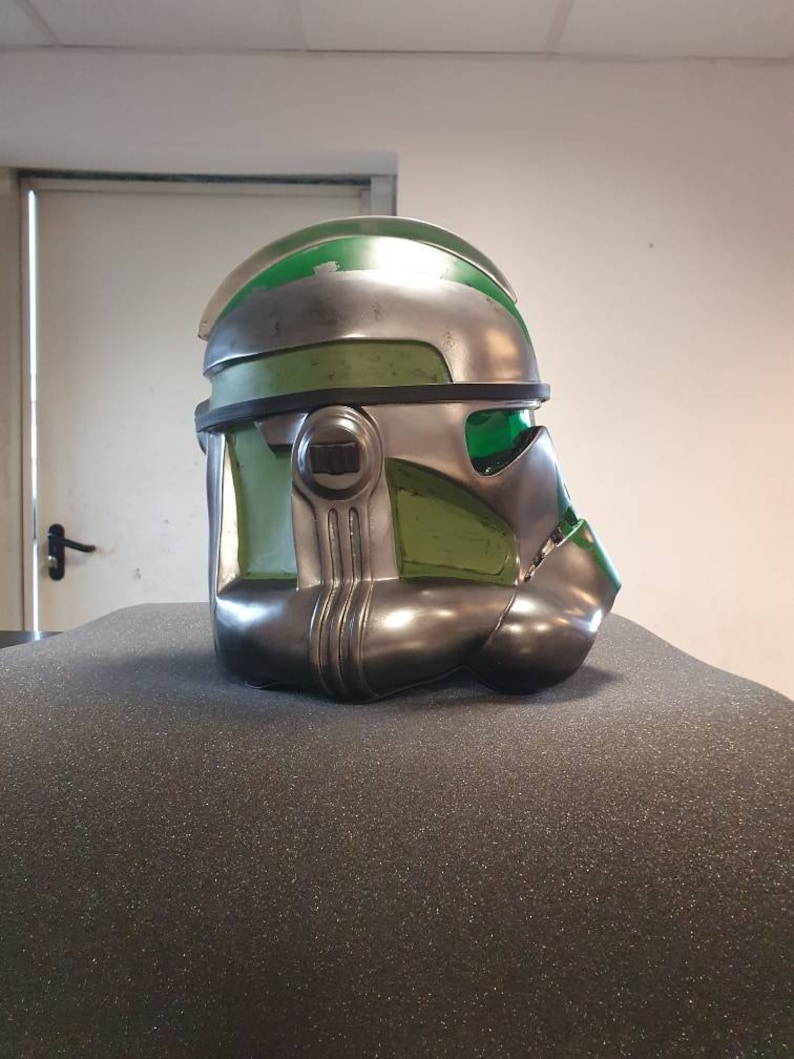 Clone Trooper Helmet Commander Gree - Etsy