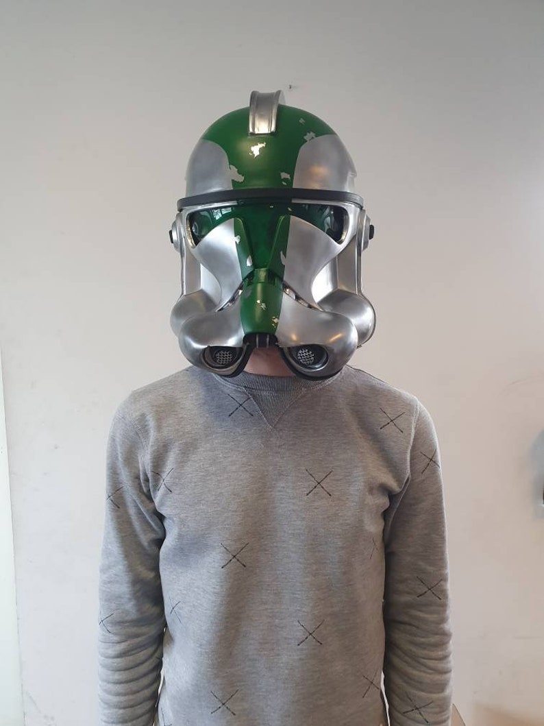 Clone Trooper helmet Commander Gree | Etsy