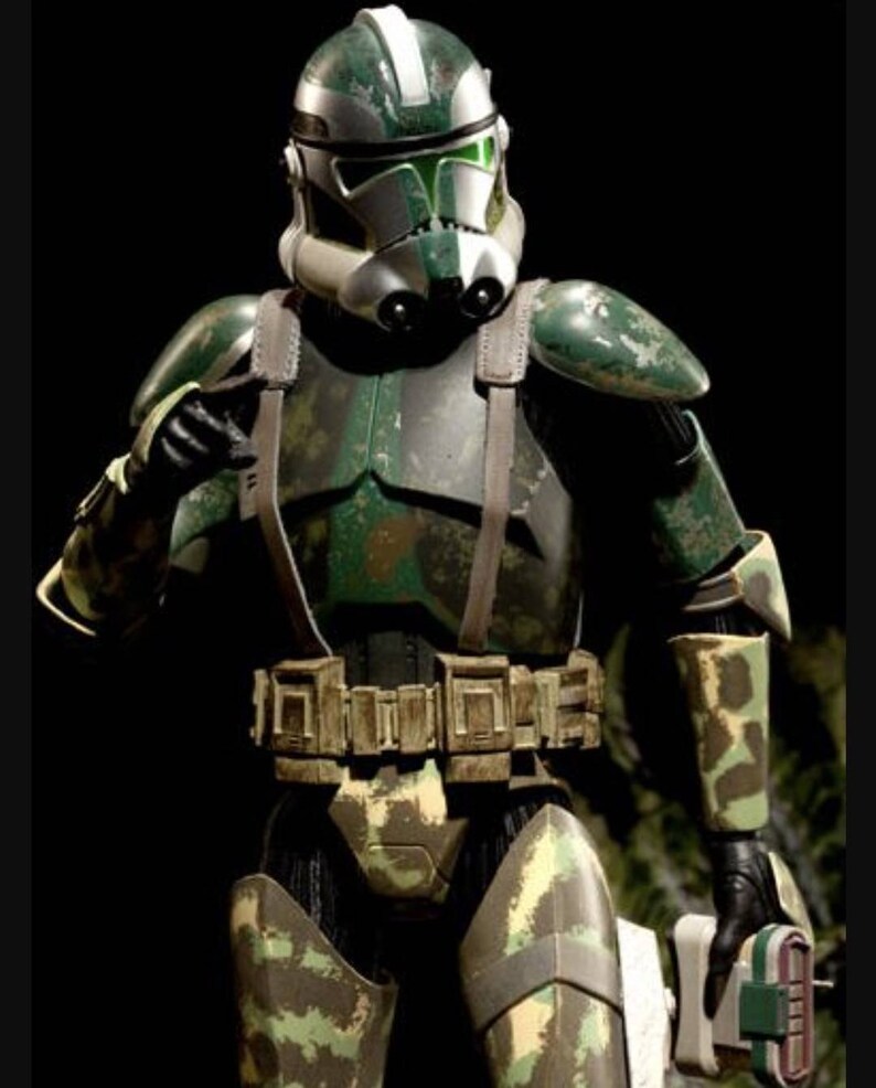 Clone Trooper helmet Commander Gree | Etsy