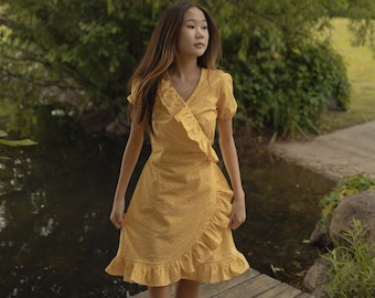 Summer dress, cottage core dress, cotton dress, floral dress