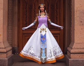 The Legend of Zelda cosplay, Princess Zelda Costume, Zelda wedding dress, Zelda twilight cosplay costume, Halloween Female White costume