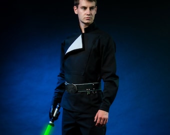 Rebel Legion Luke Skywalker Kostüm, Luke Skywalker schwarzes Outfit, Luke rotj Kostüm Skywalker Cosplay, Luke Skywalker Halloween-Kostüm