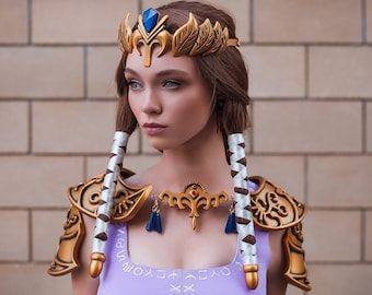 The Legend of Zelda cosplay, elven armor, zelda necklace, zelda earrings, Cosplay armor, zelda jewelry, cosplay costume, Halloween costume