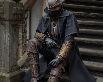 Bloodborne Cosplay Costume Hunter Attire Costume Men's Cosplay Outfit Video Games Costume GameCon Costume Male Character Costume