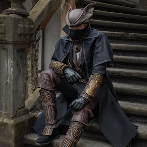 Halloween costume, Bloodborne Cosplay Costume Hunter Attire Costume Men's Cosplay Outfit Video Games Costume GameCon Costume Male Character