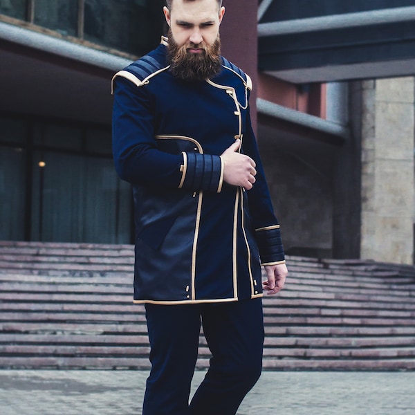 Disfraz de cosplay de Mass Effect del comandante Shepard, accesorios de cosplay de videojuegos de la Alianza.