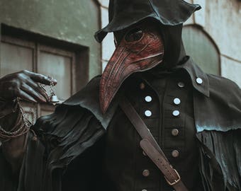 Bloodborne Video Game Cosplay Costume, Eileen the Crow Cosplay, Bird Mask, Plague Doctor Cosplay, Games Cosplay, Bloodborne Raven Hunter