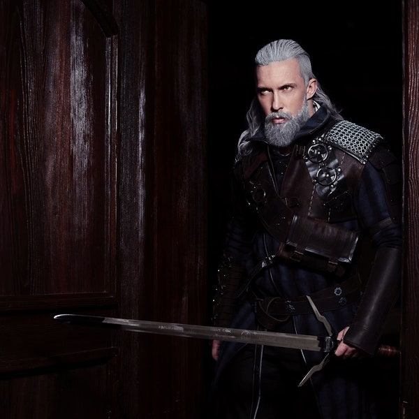 Geralt of Rivia Witcher cosplay costume, video game outfit