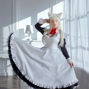 Neko Maid cosplay costume, anime maid dress,  cosplay costume, Halloween costume