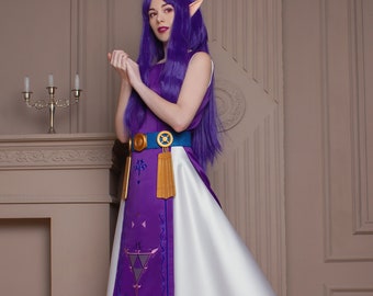 Princess Dress Hilda Cosplay Tunic Apron Costume Legend of Zelda, Convent Costume for Women, Video Game Convent Cosplay Female Dress Cosplay