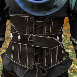 Halloween cosplay, Yennefer Cosplay corset type vest Highly detailed Yennefer Alternative, Yennefer Cosplay Outfit DLC Full Set
