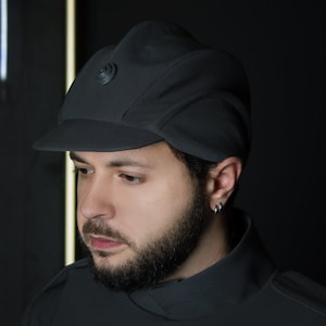 Imperial officer Uniform cosplay hat, Imperial officer cap cosplay wars, Imperial officer hat, Gray hat costume hat cosplay outfits