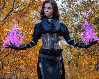 Yennefer Cosplay Kostüm Hoch detaillierte Yennefer Alternative, Yennefer Cosplay Outfit DLC Full Set, Lady Witch Kostüm, Saga Cosplay