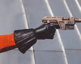 Poe Dameron Resistance Pilot Blaster Prop for Halloween: Rebel Legion Standards Cosplay Commission