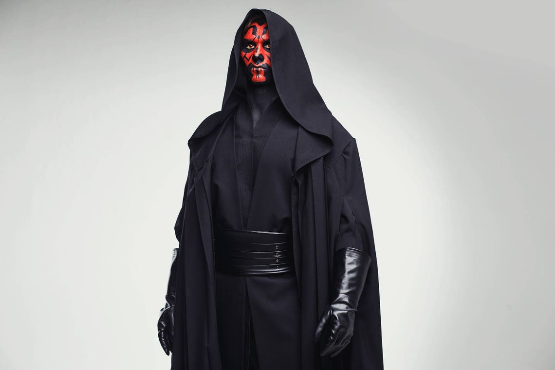Star Wars hooded robe Sith Lord cosplay Darth Maul costume | Etsy