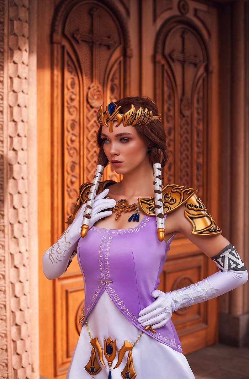 The Legend of Zelda cosplay, elven armor, zelda necklace, zelda earrings, Cosplay armor, zelda jewelry, cosplay costume, Halloween costume image 9