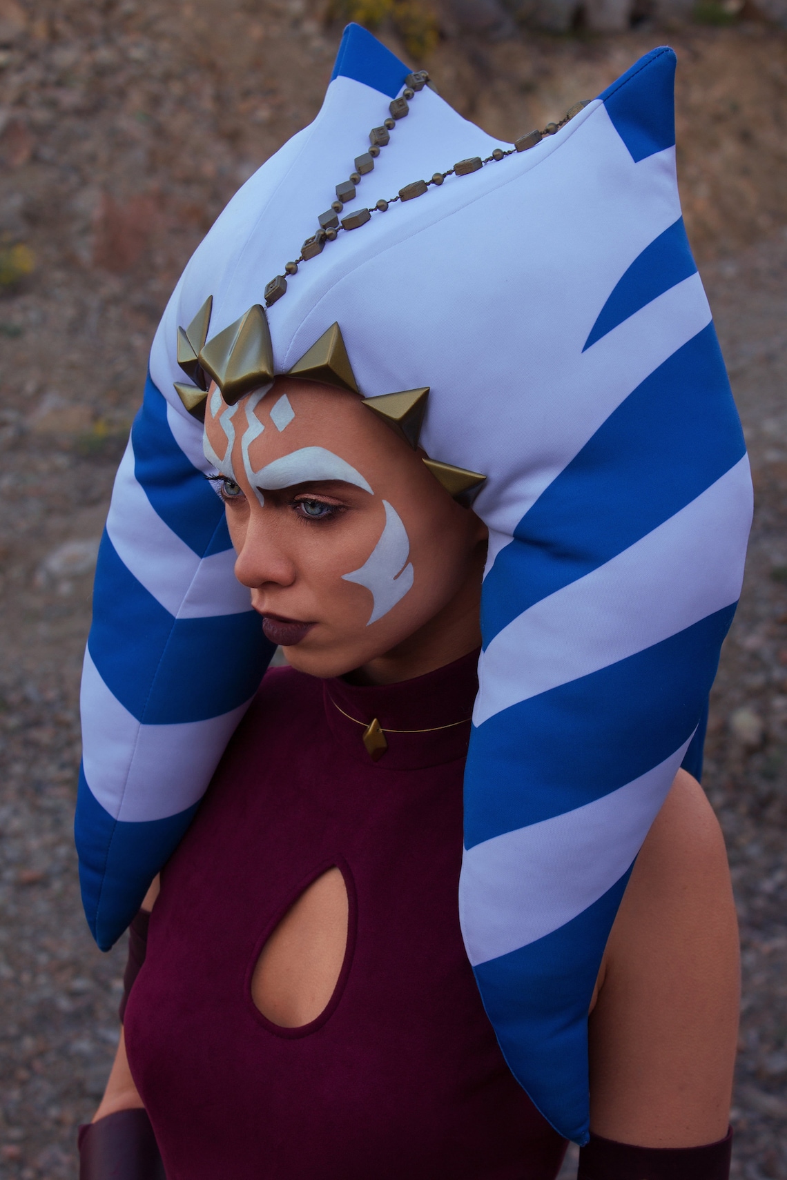 Ahsoka Tano cosplay headpiece Lekku from Star Saga rebels Etsy