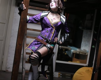 Mad Moxxi Cosplay Costume Borderlands costume Purple Uniform cosplay Moxxi Purple Outfit Video game series Halloween costume for women