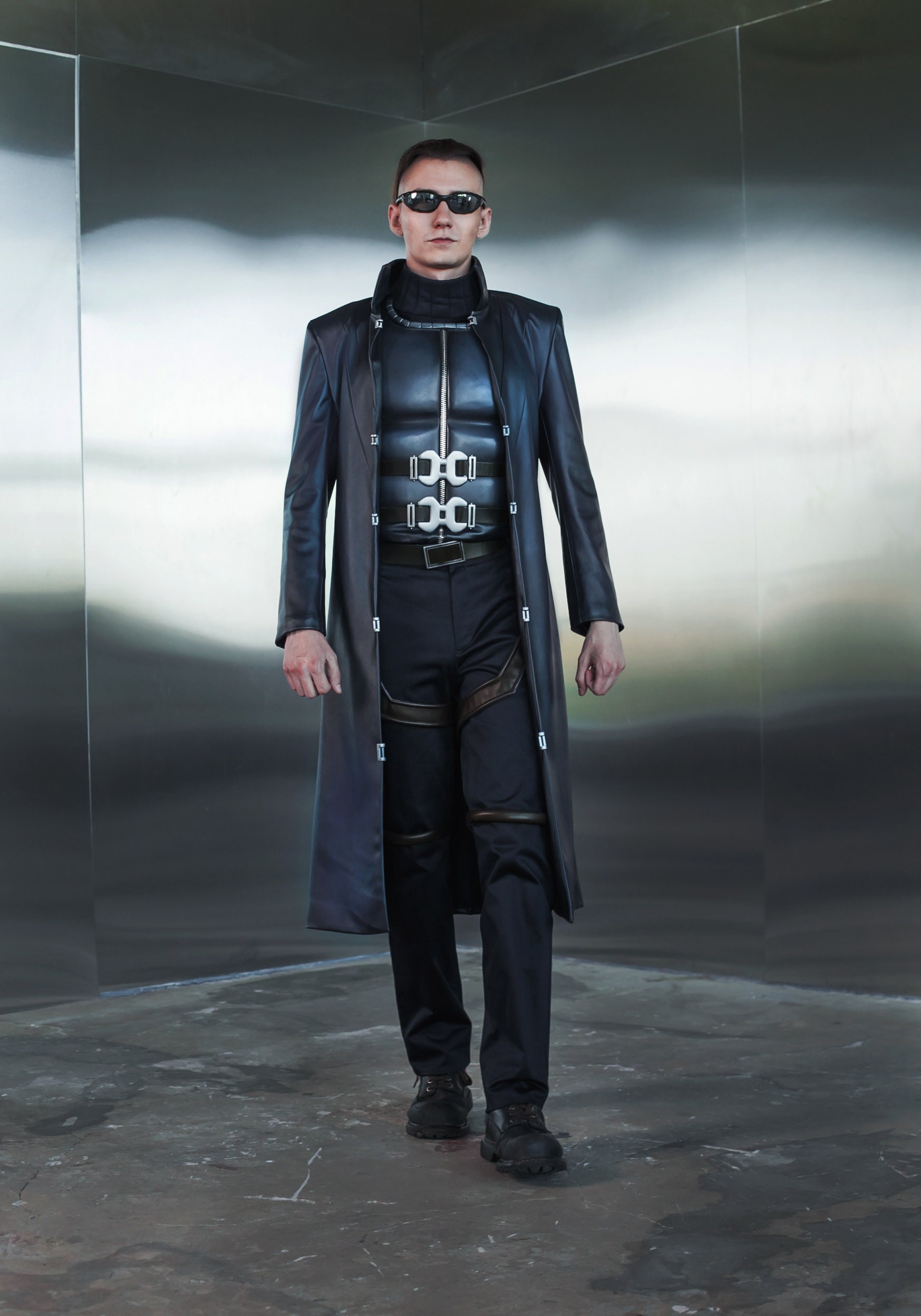 JC Denton Deus Ex Cosplay Costume, Ex Deus Leather Jacket Cosplay ...