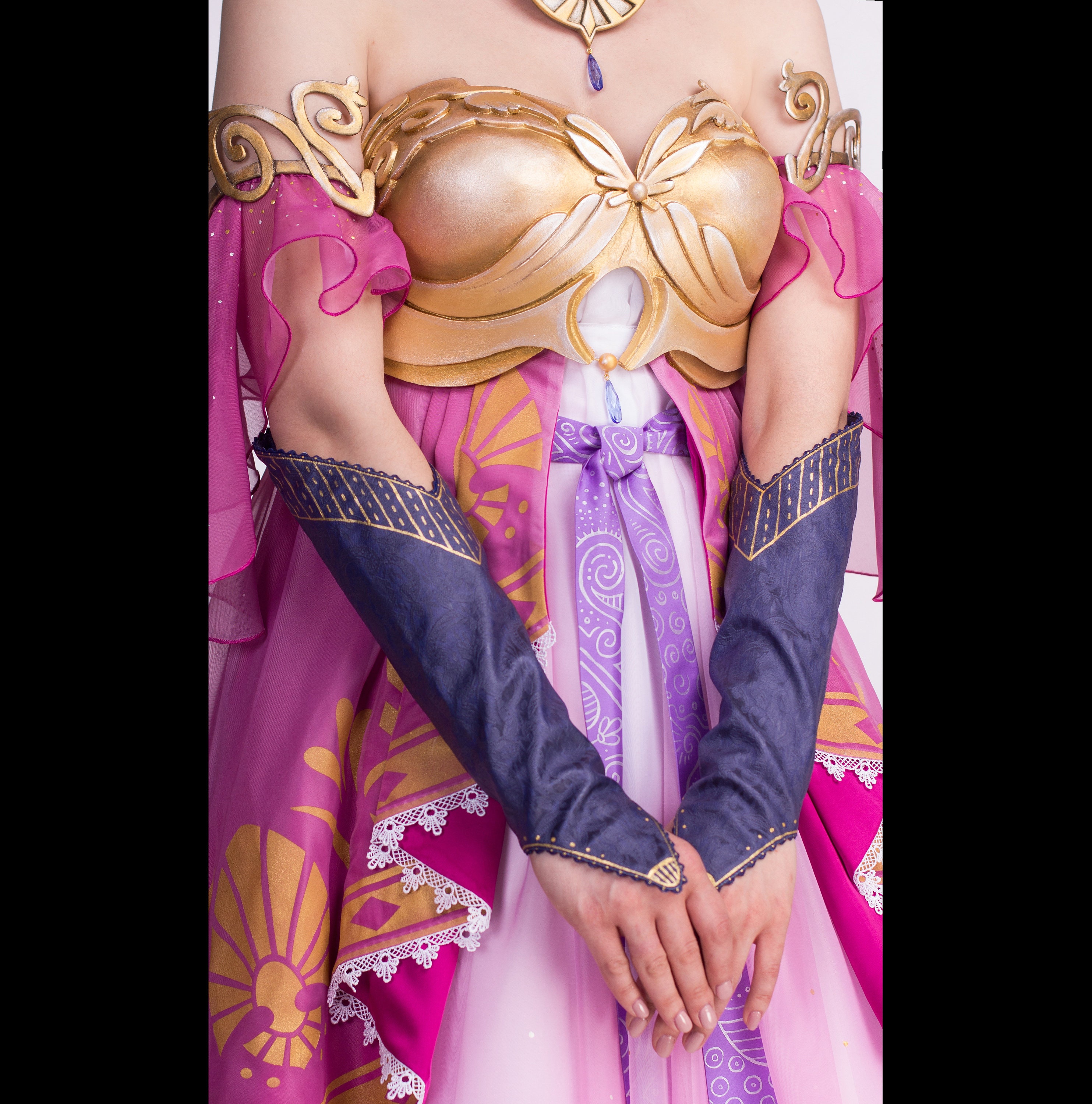 Ocarina of Time Princess Zelda MTO Cosplay Costume Full Armor 