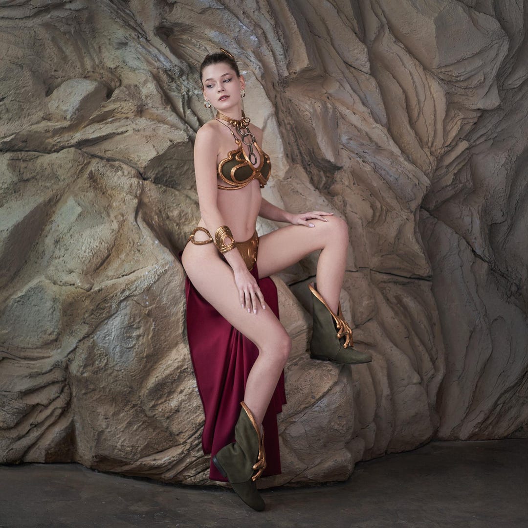 Slave Leia Bikini Halloween Costume: Princess Leia Organa Cosplay Outfit According Rebel Legion Standards - Etsy