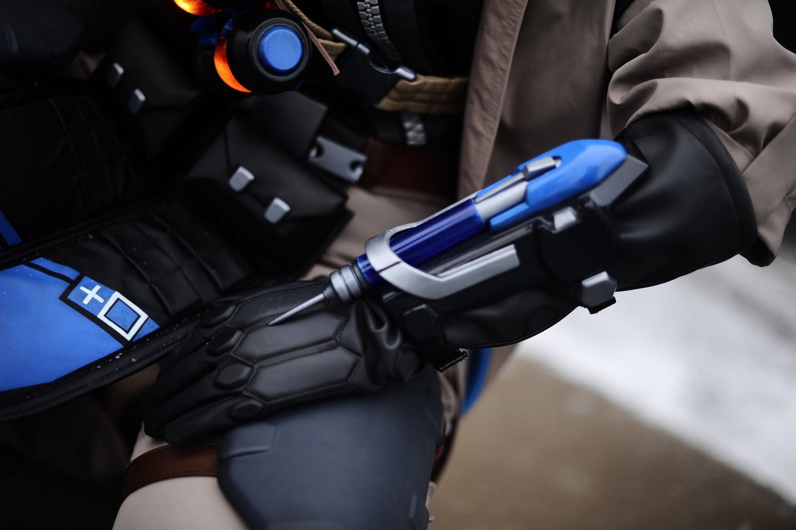 Cosplay Hunting Rifle Captain Ana Amari Overwatch Cosplay: Plus Size Custom Costume for ...