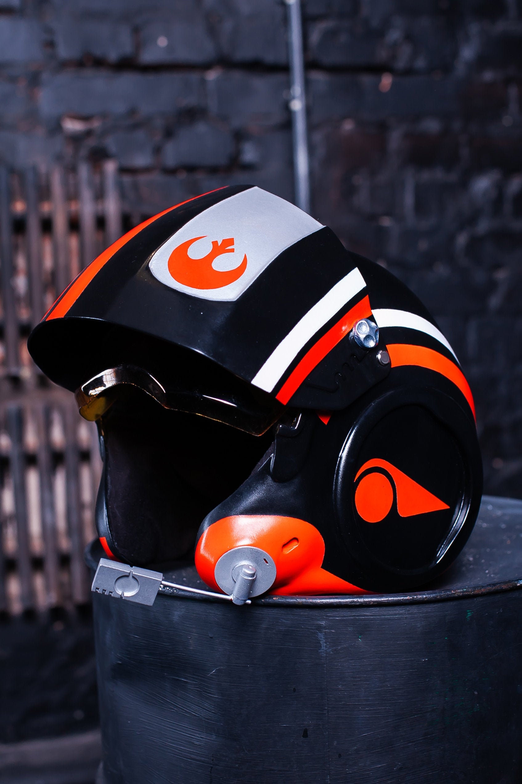 Poe Dameron Resistance Pilot Cosplay Helmet From Star Saga