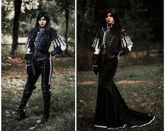 Yennefer Cosplay costume Highly detailed Yennefer's black dress, Yennefer Cosplay Outfit Black Full Set, Lady Witch Costume, Saga Cosplay