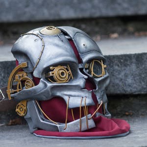 Halloween prop, Dishonored 2 Corvo Attano cosplay costume Mask, Dishonoured Pc Game series steampunk outfit