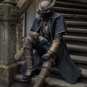 Bloodborne Cosplay Costume Hunter Attire Costume Men's Cosplay Outfit Video Games Costume GameCon Costume Male Character Costume