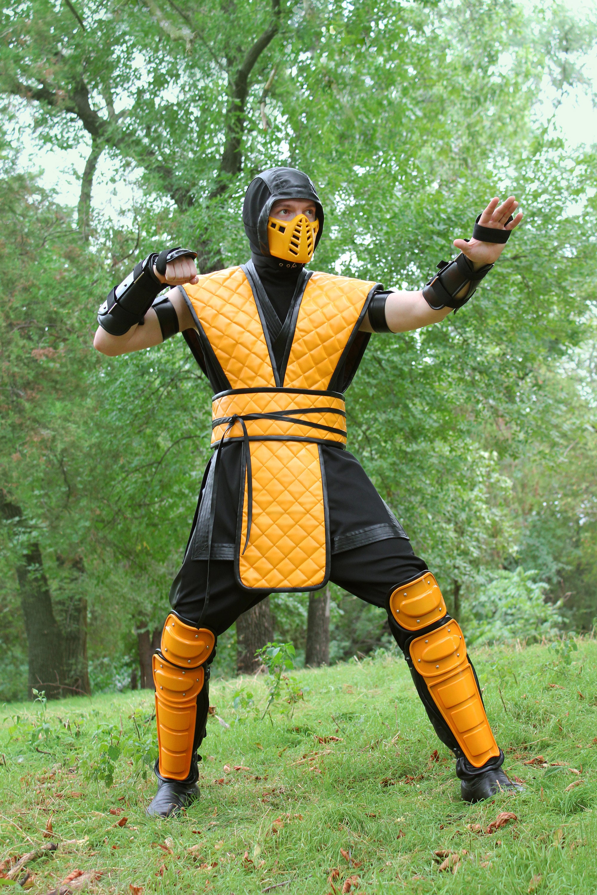 Scorpion Cosplay Costume Mortal Kombat Klassic arcade ninja Etsy