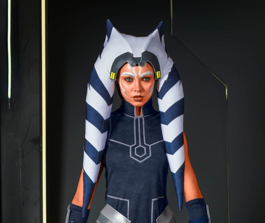 Ahsoka Tano Cosplay Headpiece Lekku From Star Saga 7 Season, Rebels