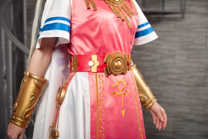 Elven Dress Female cosplay costume Princess Zelda cosplay The Legend of Zelda Cosplay Zelda Jewelry Super Smash Bros Ultimate Cosplay