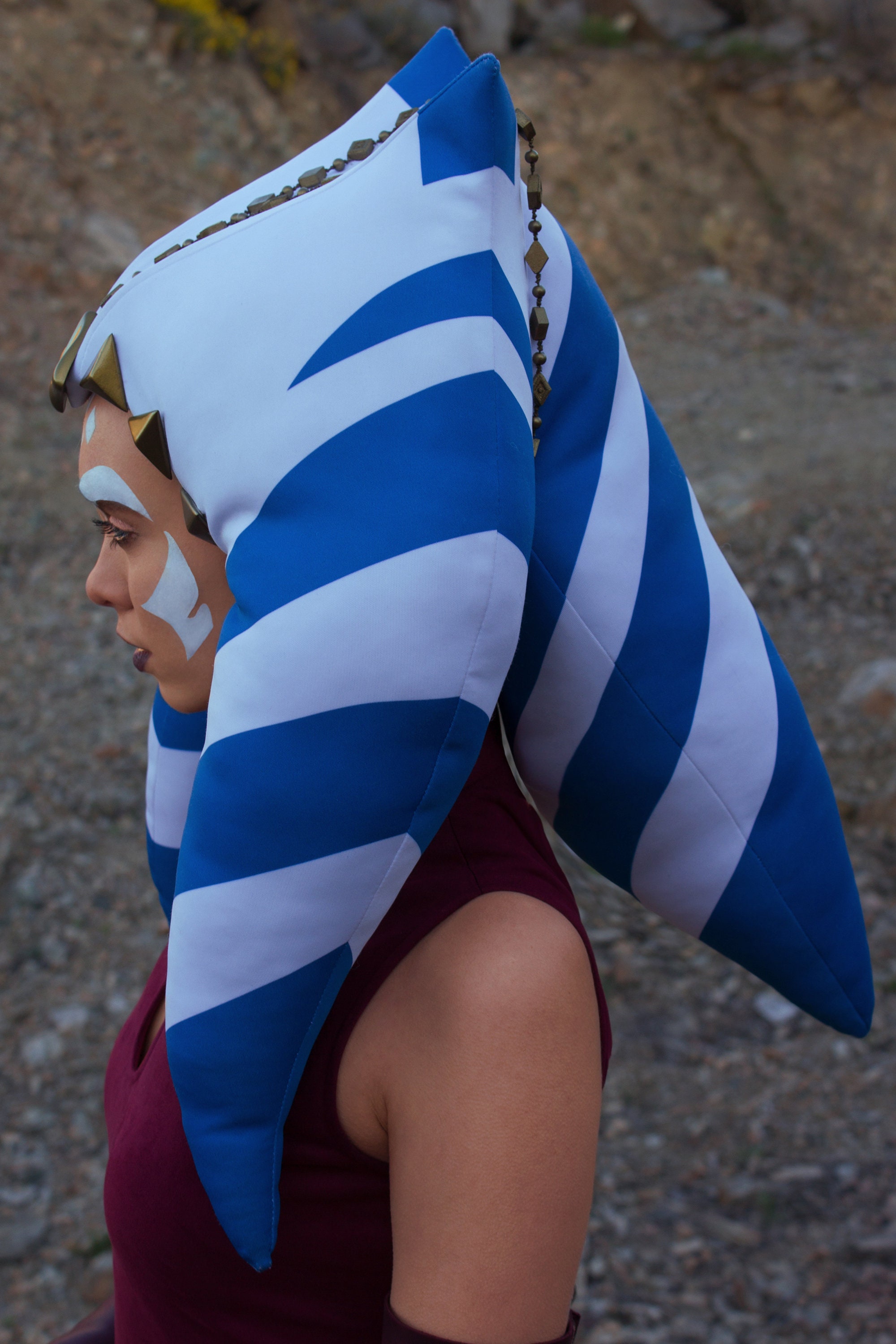 Ahsoka Tano cosplay headpiece Lekku from Star Saga rebels Etsy
