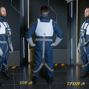 Blue Squadron Resistance Pilot Cosplay Costume From Star Saga, X Wing ...