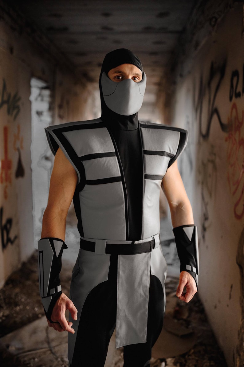 Costume De Smoke Cosplay de The Ultimate Mortal Kombat Video Etsy