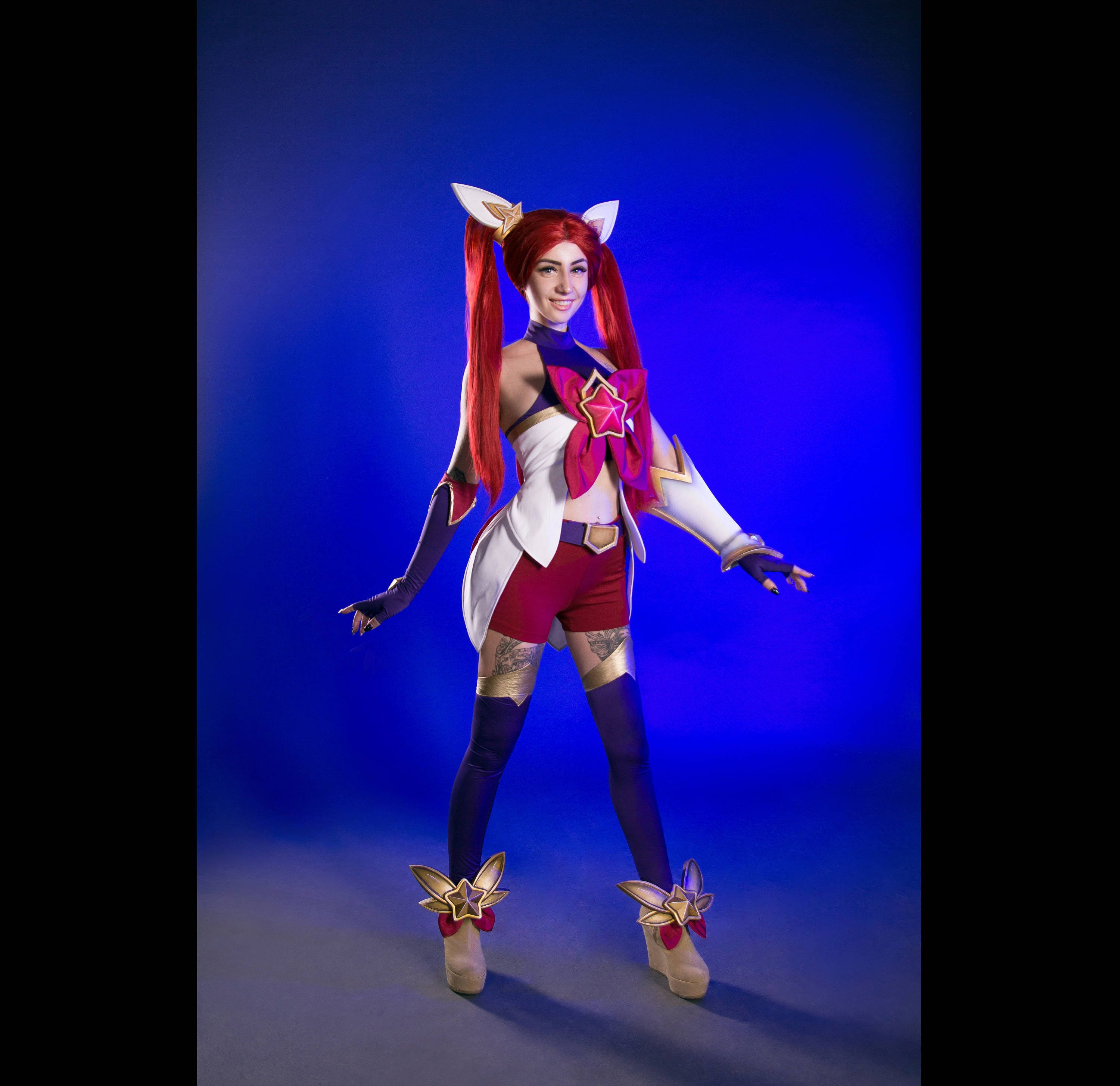 FM-Anime – League of Legends Star Guardian Jinx Skin Cosplay Costume  Accessories