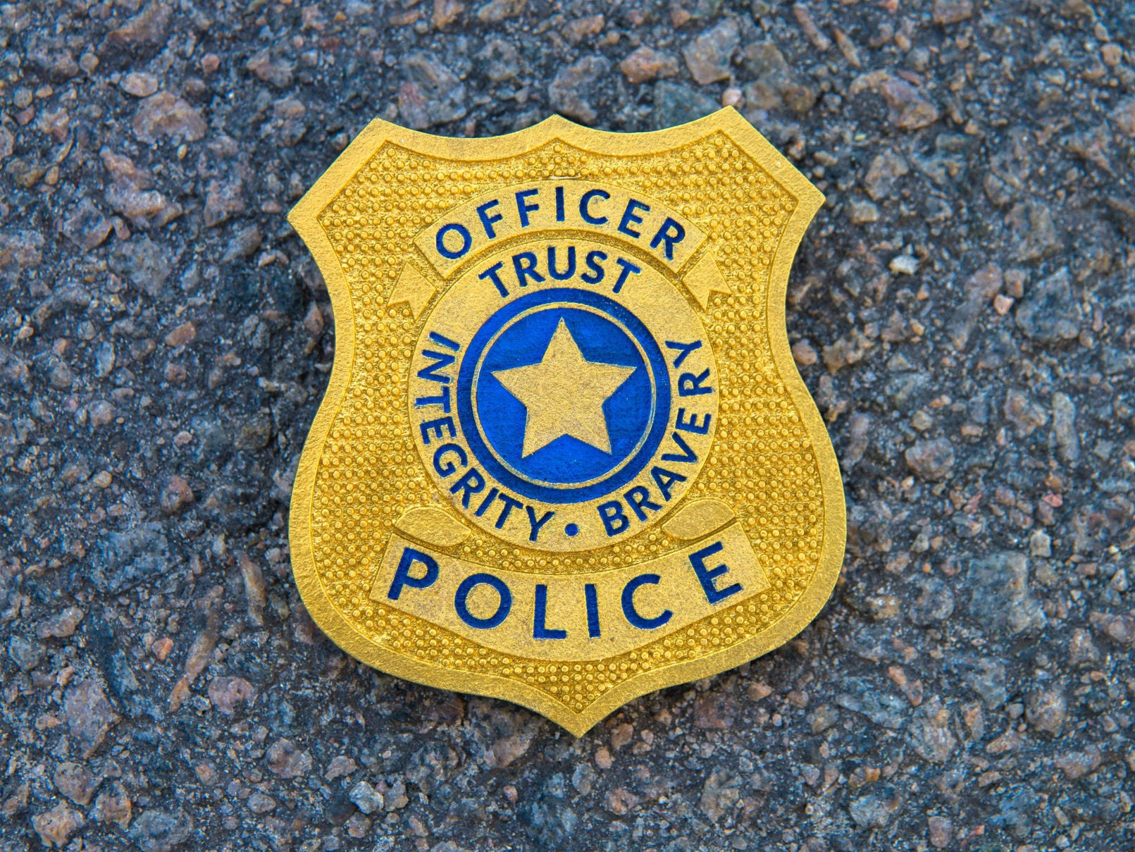 police badge cartoon
