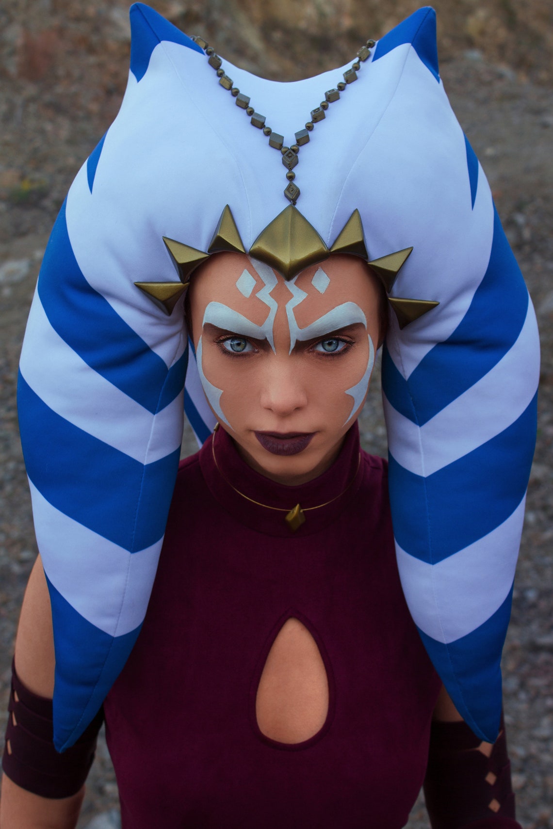 Ahsoka Tano Cosplay Headpiece Lekku From Star Saga Rebels Etsy