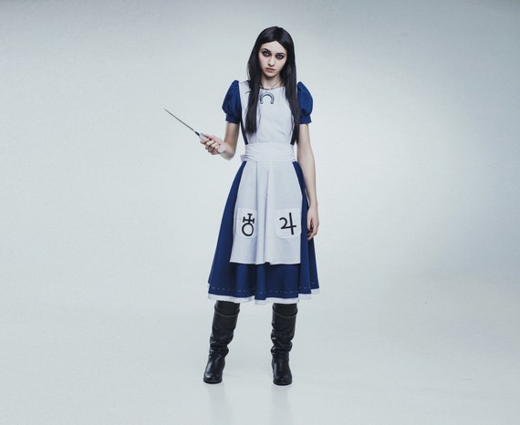 Alice Madness Returns Cosplay, Halloween Costume, Scary Cosplay, Alice  Halloween Dress, Halloween Cosplay, Alice Cosplay