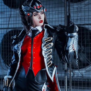 Widomaker from Overwatch womens cosplay costume, Overwatch Widowmaker Huntress Skin cosplay outfit imagem 3