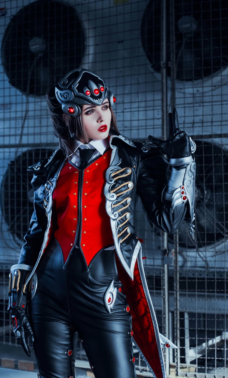 Widomaker from Overwatch womens cosplay costume, Overwatch Widowmaker Huntress Skin cosplay outfit imagem 3