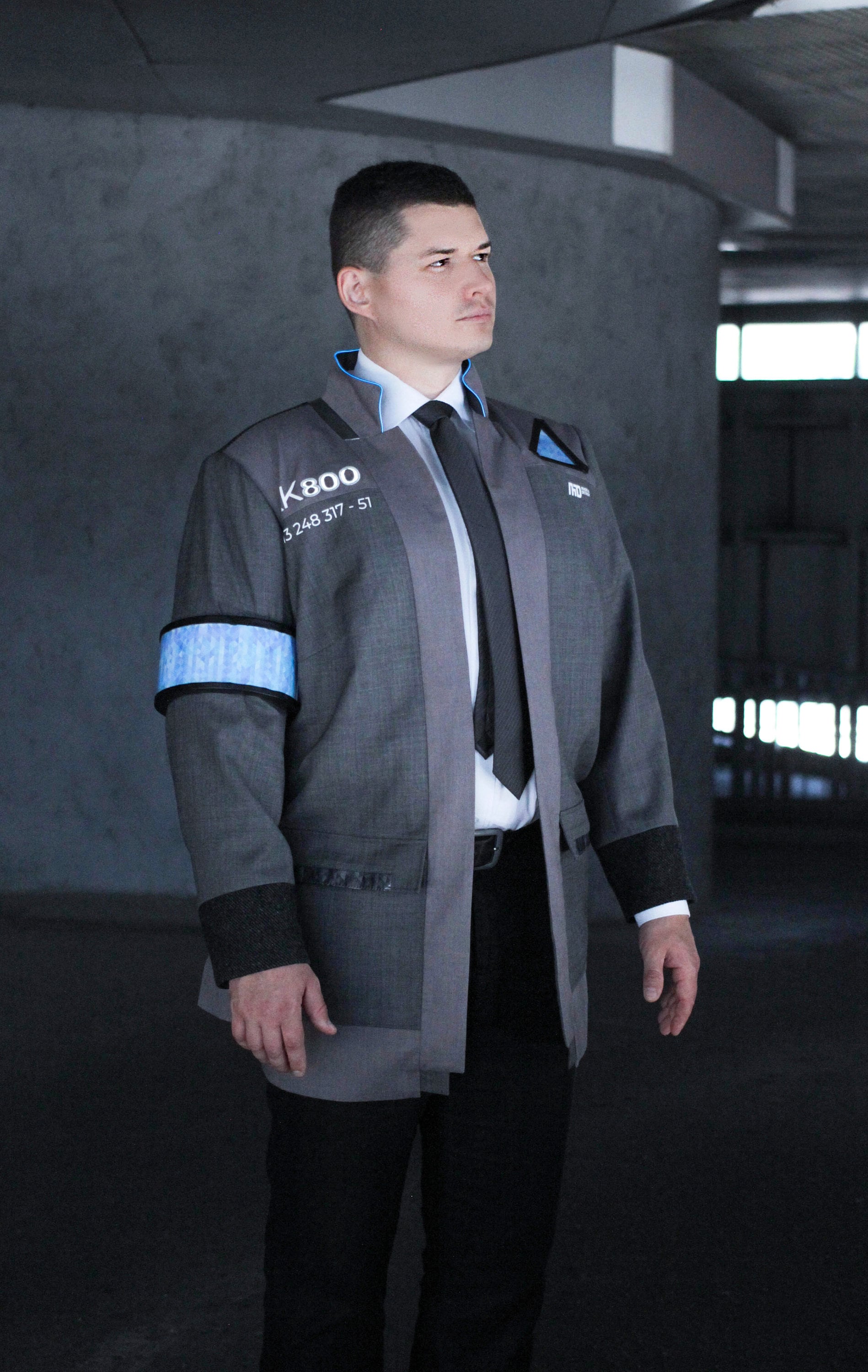 Detroit Devenir Humain Connor Cosplay Veste Led Connor Etsy Detroit Devenir Humain Connor Cosplay Veste Led Connor Etsy