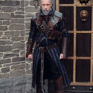 Geralt of Rivia Witcher Cosplay Costume, Video Game Outfit - Etsy