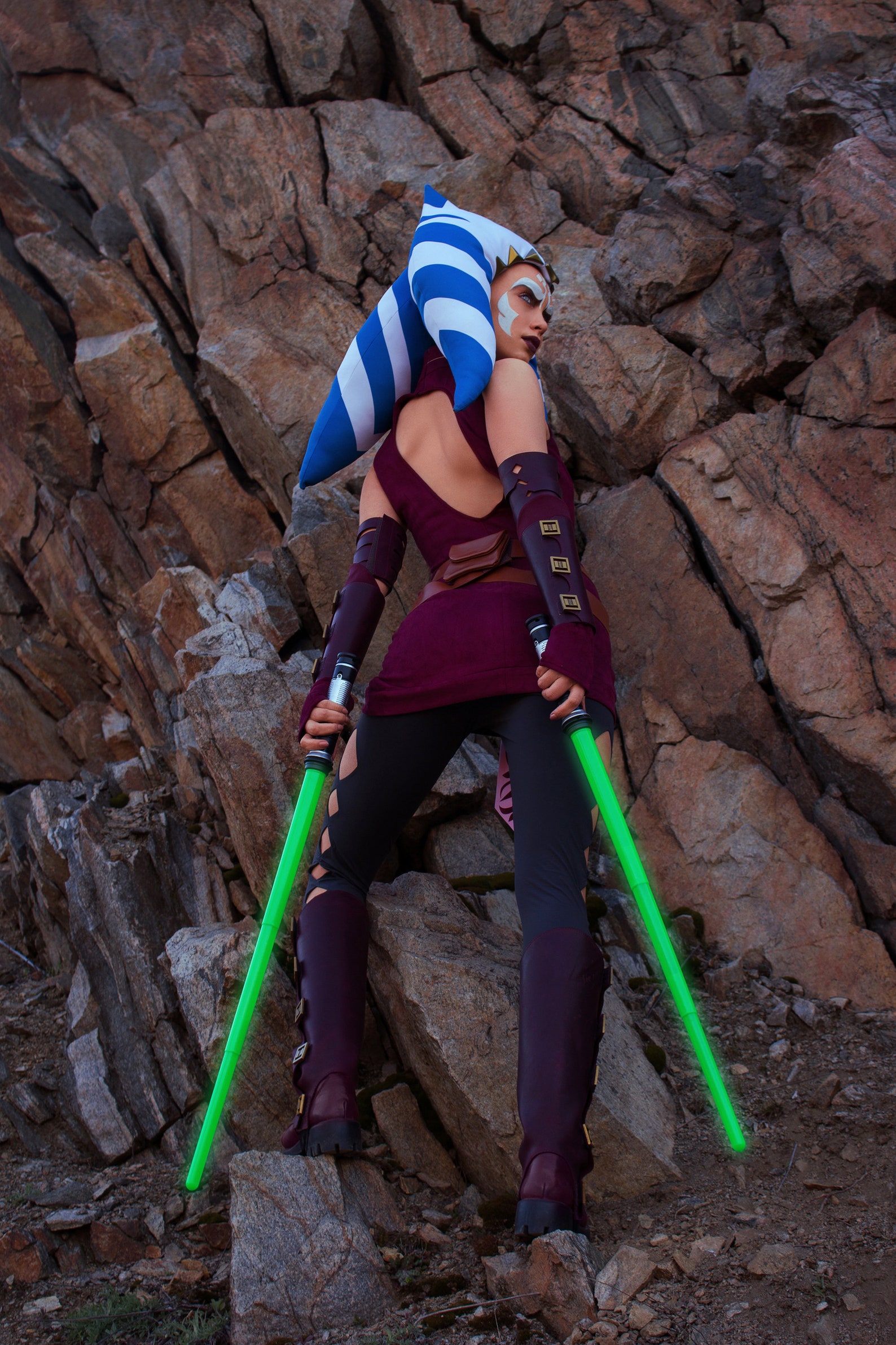 Ahsoka Tano Cosplay Costume From Star Wars Rebels Legion Etsy 6096